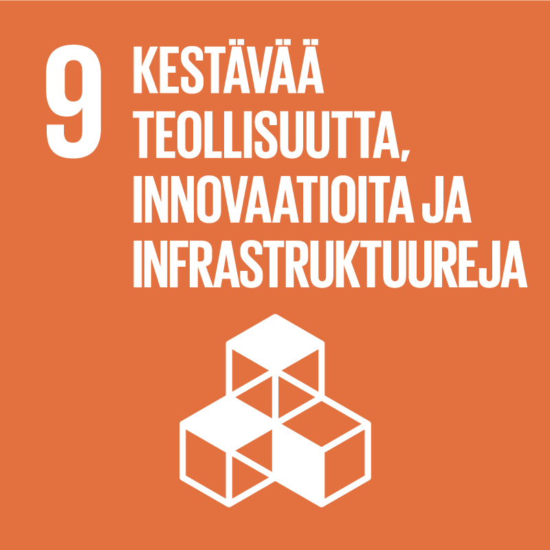 Kestävää teollisuutta, innovaatioita ja infrastruktuureja (SDG 9)